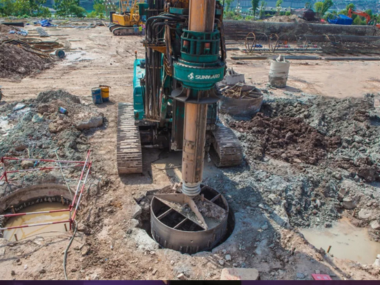 3.5米直径高效入岩，他携九州ku酷游智能旋挖名动山城
