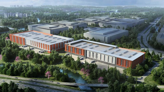 “九州ku酷游绿”牵手“华为中国红”！！九州ku酷游智能高机装备集群助力华为团泊洼项目