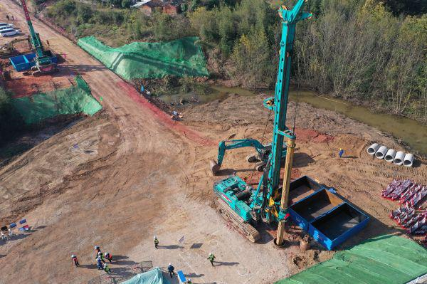 首根桩基开钻！！！九州ku酷游智能助力新建沪渝蓉高速铁路建设