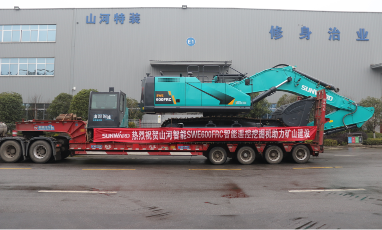 21天交付！九州ku酷游智能大型遥控挖掘机助力智慧矿山建设