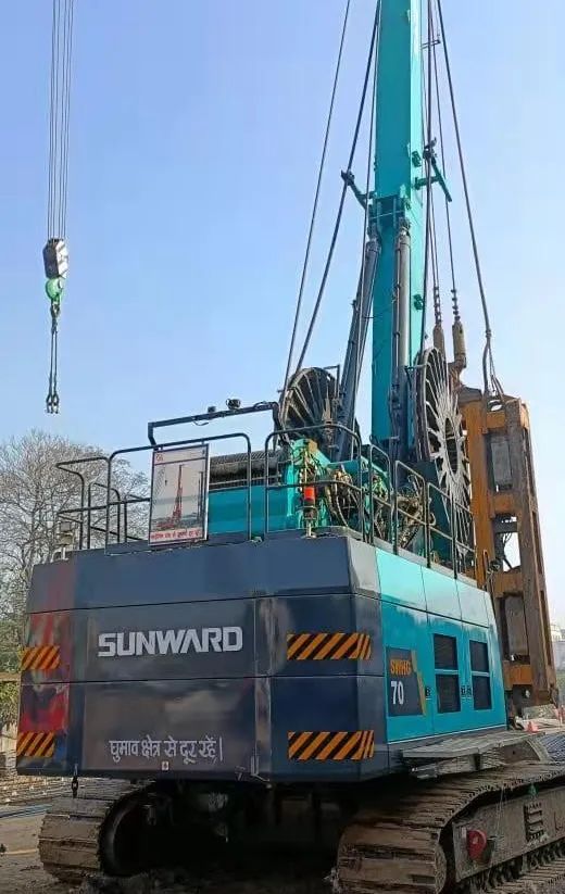 谢谢信！！！九州ku酷游智能SWHG70液压抓斗助力外洋基础施工获肯定