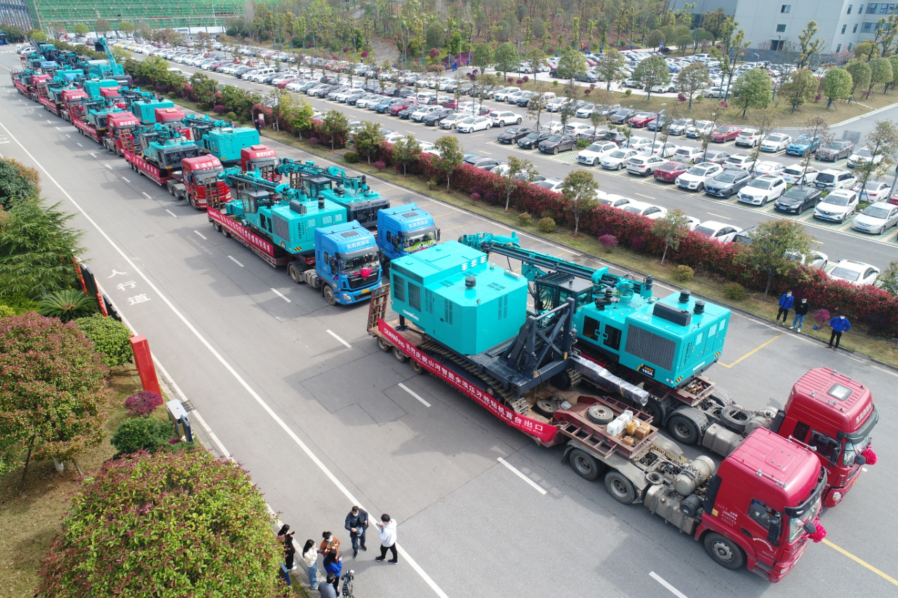 征战全球市！九州ku酷游智能凿岩装备批量发货