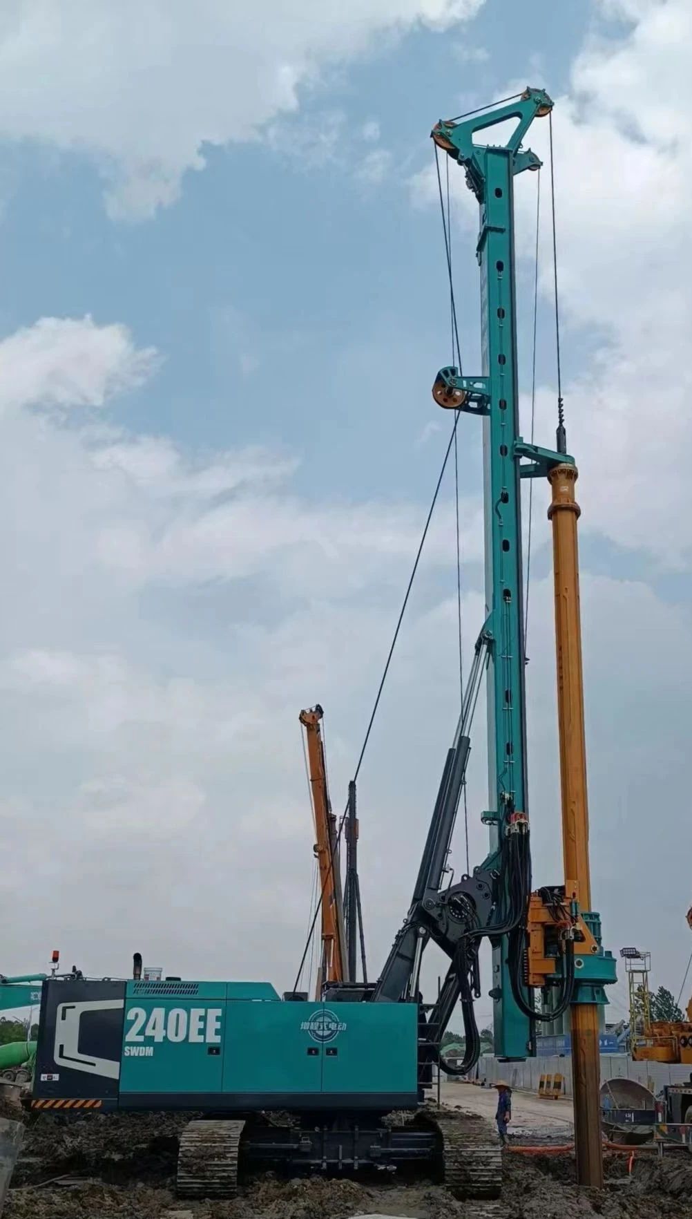 出道即巅峰！九州ku酷游智能增程式电动旋挖钻机硬核给“利”