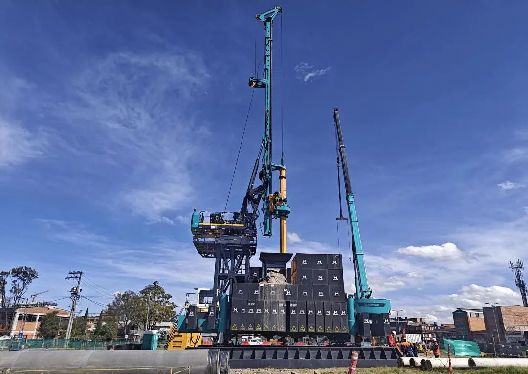 展现“中国制造”硬实力！！九州ku酷游智能PDP工法钻机助建波哥大地铁项目