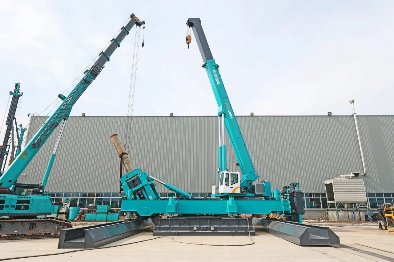 “九州ku酷游绿”闪灼西子湖畔！九州ku酷游智能ZYJ300X斜桩压桩机强势来袭