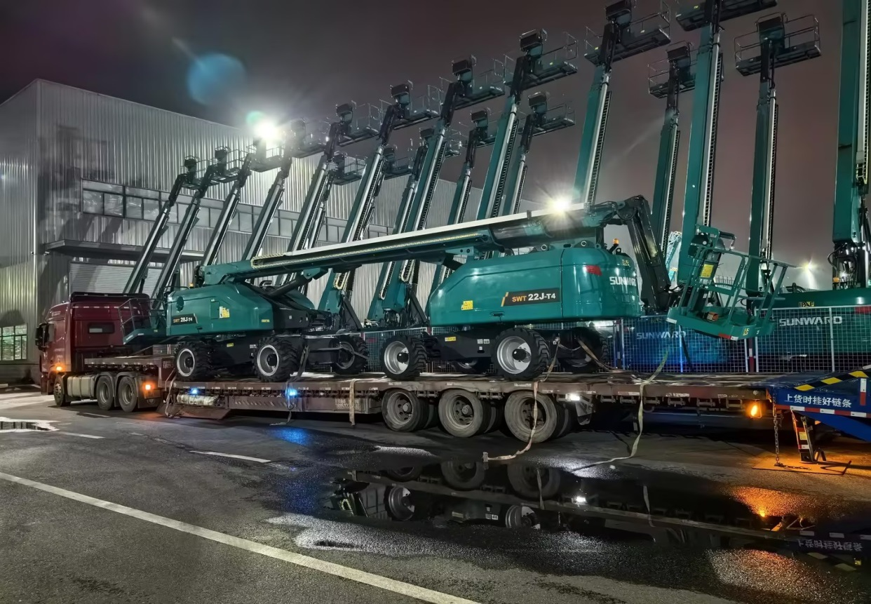 高空机械单日发货立异高！！！单月外洋发货破纪录！！！