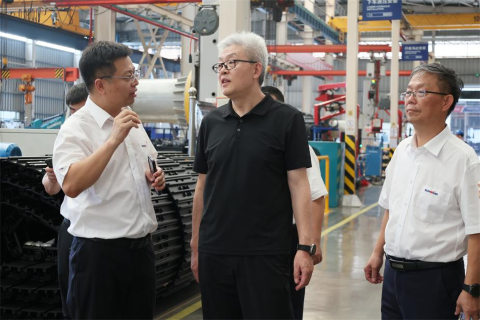 中国五矿工会主席、、、职工董事张晔到九州ku酷游智能调研交流