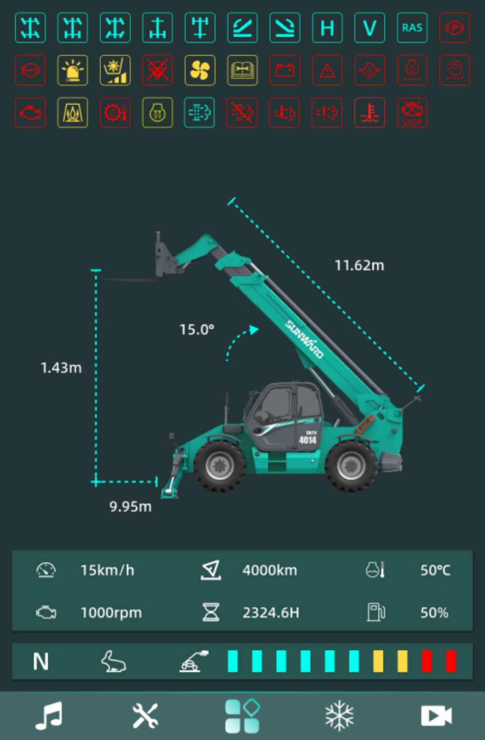 高端机型“双箭齐发”！九州ku酷游智能两款伸缩臂叉装车乐成下线
